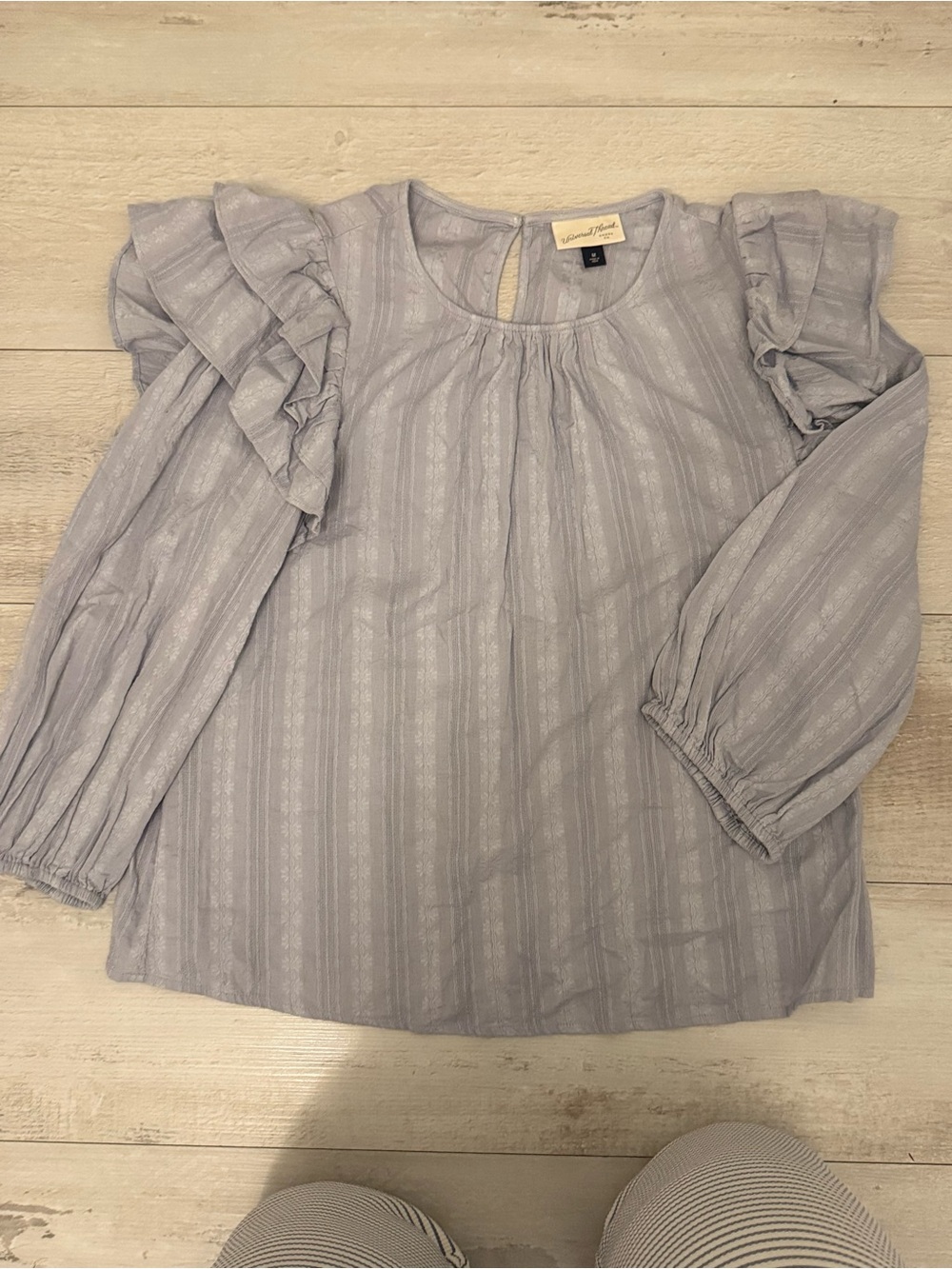 Universal Thread Lavender Ruffle-Sleeve Blouse
